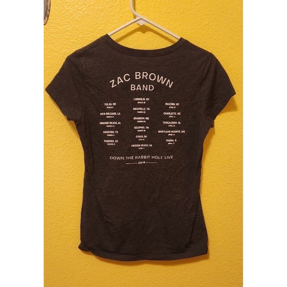 Zac Brown Band Down The Rabbit Hole Live Tour Women's Shirt Size Large - Picture 2 of 5